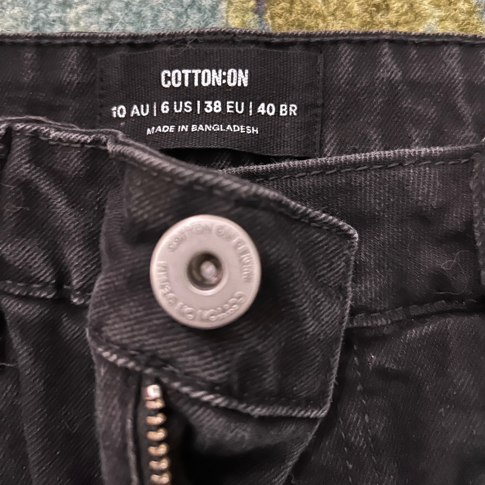 Cotton On Women’s Black Flare Jeans Size 8